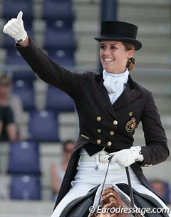 Julie de Deken at the 2010 CDIO Aachen :: Photo © Astrid Appels