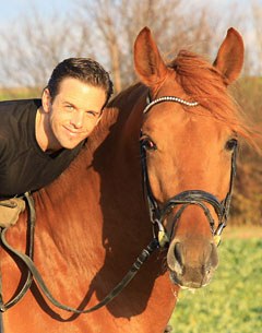Christoph Wutti aboard the Trakehner stallion Oro Divino