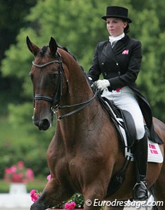 Rikke Bollingtoft and Finale at the 2010 European Young Riders Championships in Kronberg :: Photo © Astrid Appels