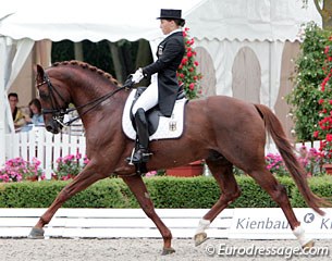 Charlott Maria Schurmann and World of Dreams at the 2010 European Junior Riders Championships :: Photo © Astrid Appels