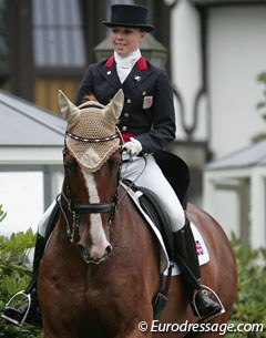 Sophie Wells and Pinocchio at the 2010 European Young Riders Championships :: Photo © Astrid Appels