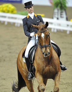 Adelinde Cornelissen and Parzival at the 2010 CDI-W Goteborg