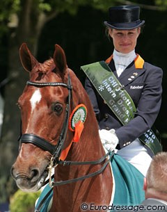 A beautiful combination: Adelinde Cornelissen and Parzival. Proud to be first with the team and second in the individual ranking at the 2010 CDIO Rotterdam