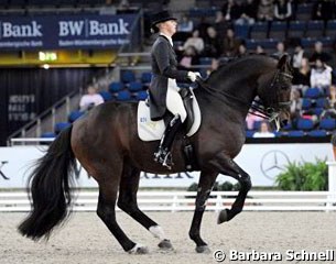Victoria Max-Theurer and Augustin OLD win the Grand Prix for Special at the 2010 CDI Stuttgart :: Photo © Barbara Schnell