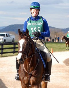 Sara Lieser and her eventing horse at Rubicon