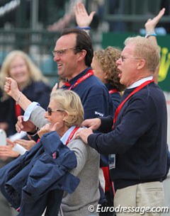 Laura's parents Ursula and Wilfried are ecstatic at the 2010 World Equestrian Games