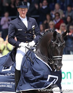 Matthias Alexander Rath and Totilas are the 2011 Aachen Grand Champions :: Photo © Astrid Appels
