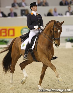 Adelinde Cornelissen and Parzival at the 2011 CDI-W 's Hertogenbosch :: Photo © Astrid Appels