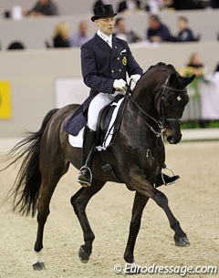 Jeroen Devroe and Apollo van het Vijverhof at the 2011 CDI-W 's Hertogenbosch :: Photo © Astrid Appels