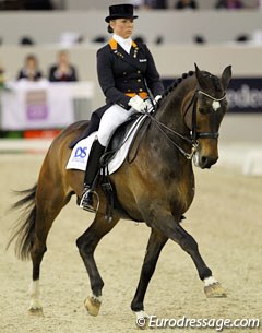 Jenny Schreven and Krawall at the 2011 CDI-W 's Hertogenbosch :: Photo © Astrid Appels
