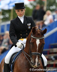 Sara Henriette Bergstrom Kallstrom and Diezel: not as brilliant as at the Sunshine Tour, but still good for 69.684% (8th)