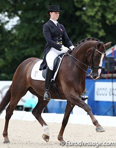 Carina Nevermann Torup on Blue Boy :: Photo © Astrid Appels