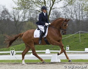 Gerdine Maree on TC Athene at the Dutch Young Horse Selection Trial in Ermelo :: Photo © Digishots.nl