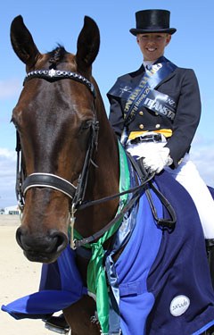 Kate Welten and Amajah, 2011 New Zealand Young Riders Champions