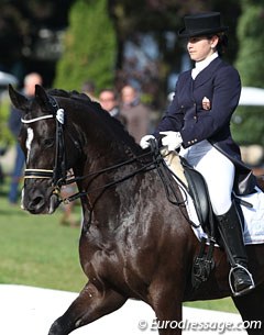 Fanni Nagi on Milan at the 2011 CDIO-JR Hagen :: Photo © Astrid Appels