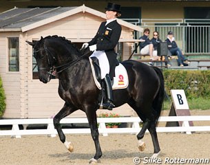 Morgan Barbançon and Painted Black at the 2011 CDIO Saumur :: Photo © Silke Rottermann