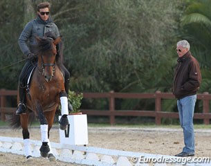 Courtney King-Dye's former FEI horse Grandioso III arrived at Jan Bemelmans' stable in Germany one month ago. The American owned PRE just got to the Sunshine Tour to be ridden by Spanish Jose Daniel Martin Dockx