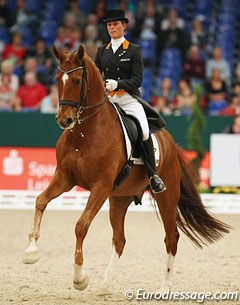 Adelinde Cornelissen and Parzival at the 2011 World Cup Finals in Leipzig :: Photo © Astrid Appels