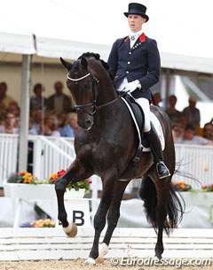Tom Franckx and Bon Bravour at the 2011 World Championships for young dressage horses in Verden, Germany :: Photo © Astrid Appels
