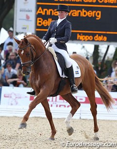Anne Svanberg on Bellman at the 2011 World Young Horse Championships :: Photo © Astrid Appels