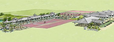 A sketch of the dressage area to be at the Global Dressage Festival