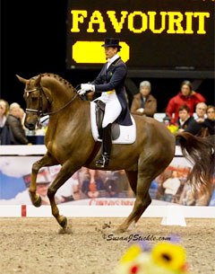 Tinne Vilhelmson and Favourit at the 2011 World Dressage Masters in Palm Beach :: Photo © Sue Stickle