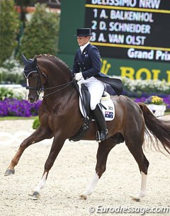 Hayley Beresford and Belissimo M at the 2012 CDIO Aachen :: Photo © Astrid Appels