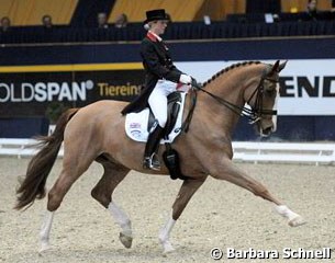 Laura Bechtolsheimer and Mistral Hojris on great form at the 2012 CDI Dortmund :: Photo © Barbara Schnell