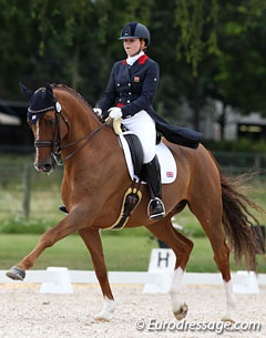 Claire Gallimore and Daniolo at the 2012 European Junior Riders Championships in Berne, Switzerland :: Photo © Astrid Appels