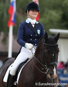 Camilla Mauro and Santo Stefano Francis at the 2012 European Junior Riders Championships in Berne, Switzerland :: Photo © Astrid Appels