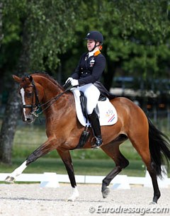 Antoinette te Riele and Equestricons Ziggy at the 2012 European Junior Riders Championships in Berne, Switzerland :: Photo © Astrid Appels