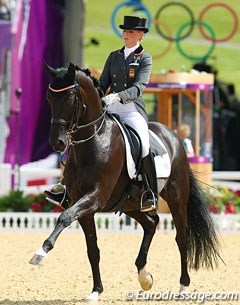 Morgan Barbançon Mestre and Painted Black at the 2012 Olympic Games in London :: Photo © Astrid Appels