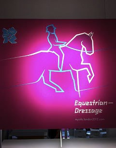 The London Olympics' dressage logo :: Photo © Astrid Appels