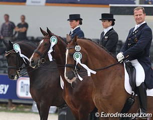 The bronze medal winning Belgian team at the 2012 CDIO Rotterdam (Fassaert, Smits, Jorissen). Belgium only has one individual qualified for the 2012 Olympic Games