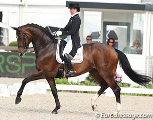 Vicky Smits-Vanderhasselt on her elegant Hanoverian mare Daianira van de Helle (by Dream of Glory x Ritual)