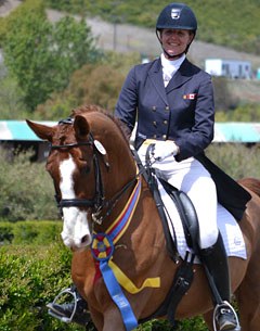 Rochelle Kilberg and Rudy win the Inter I Kur to Music at the 2012 CDI San Juan Capistrano :: Photo © Jennifer Keeler