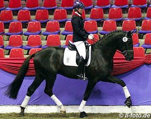 Kira Wulferding on licensing champion Furstenstein (by Furst Romancier x Hohenstein) :: Photo © LL-foto.de