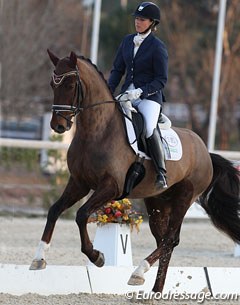 British Hannah Biggs on her youngster Don Caledonia (by Don Schufro x Welt Hit II)