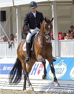 Anders Dahl aboard Cashmir, the winner of the 2012 Pavo Cup qualifier in Hartpury :: Photo © Digishots