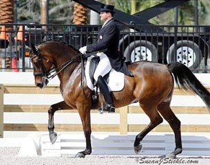 Todd Flettrich and Otto win the Grand Prix Special at the 2012 Global Dressage Festival :: Photo © Sue Stickle