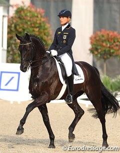 Ingrid Klimke and Dresden Mann at the 2013 CDIO Aachen :: Photo © Astrid Appels