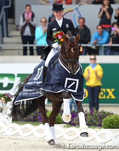 Helen Langehanenberg and Damon Hill are the 2013 CDIO Aachen Grand Champions :: Photo © Astrid Appels