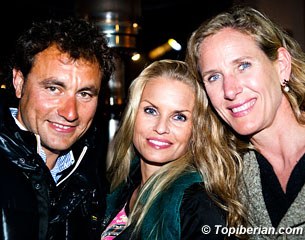 Spanish Grand Prix rider Jordi Domingo with his partner Linda Swande and Viktoria Krauss 
