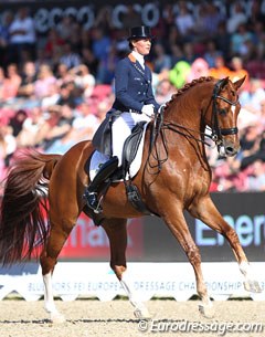 Adelinde Cornelissen and Parzival at the 2013 European Dressage Championships :: Photo © Astrid Appels