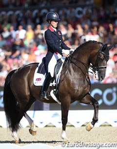 Charlotte Dujardin and Valegro at the 2013 European Dressage Championships :: Photo © Astrid Appels
