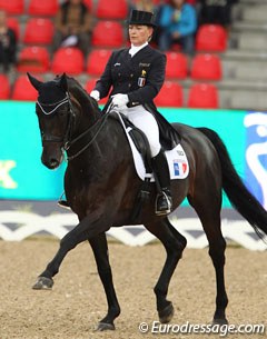 Karen Tebar and Florentino at the 2013 European Dressage Championships in Herning, Denmark :: Photo © Astrid Appels