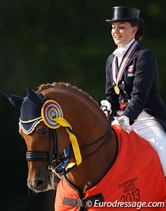 Cathrine Dufour and Cassidy win the 2013 European Young Riders Championship :: Photo © Astrid Appels