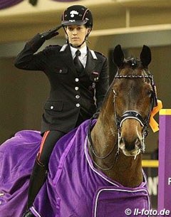 Valentina Truppa and Eremo del Castegno win at the 2013 CDI Frankfurt :: Photo © LL-foto