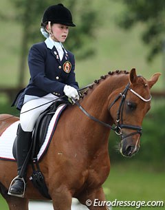 Norwegian pony rider Mathilde Klaesson competing Nadyr du Bois at the 2013 CDIO-P Hagen last weekend :: Photo © Astrid Appels