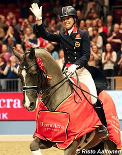 Charlotte Dujardin and Valegro sweep the 2013 CDI-W London :: Photo © Risto Aaltonen